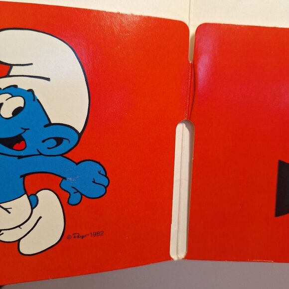 Vintage Smurfs Pocket Portfolio Folder Smurfy Friends Stay In Touch Mead 1982 - Picture 7 of 7